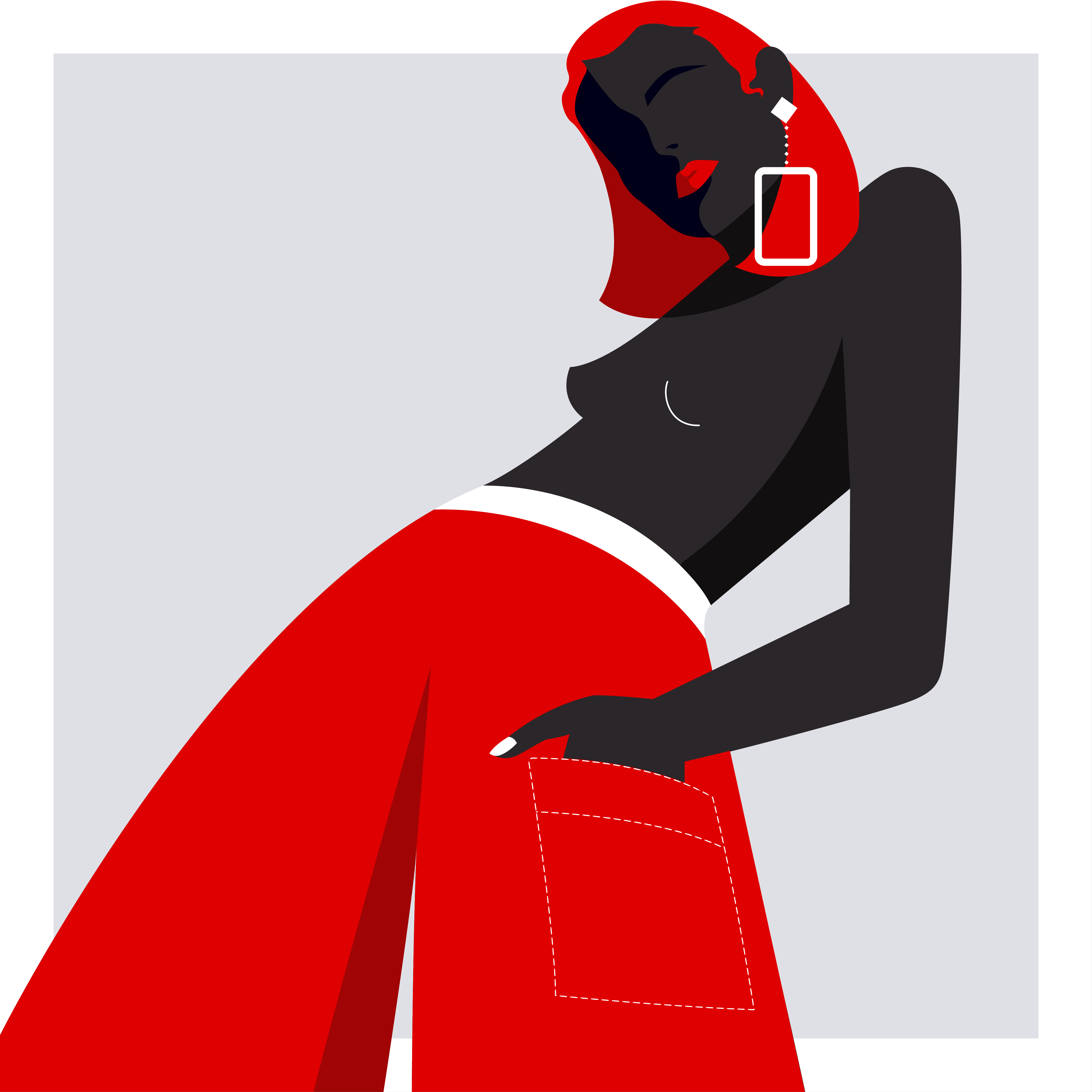 Digital fashion illustration by Manchester based freelance illustrator and graphic designer Jennifer Madden